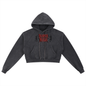 Snow Washed Cropped Hoodie