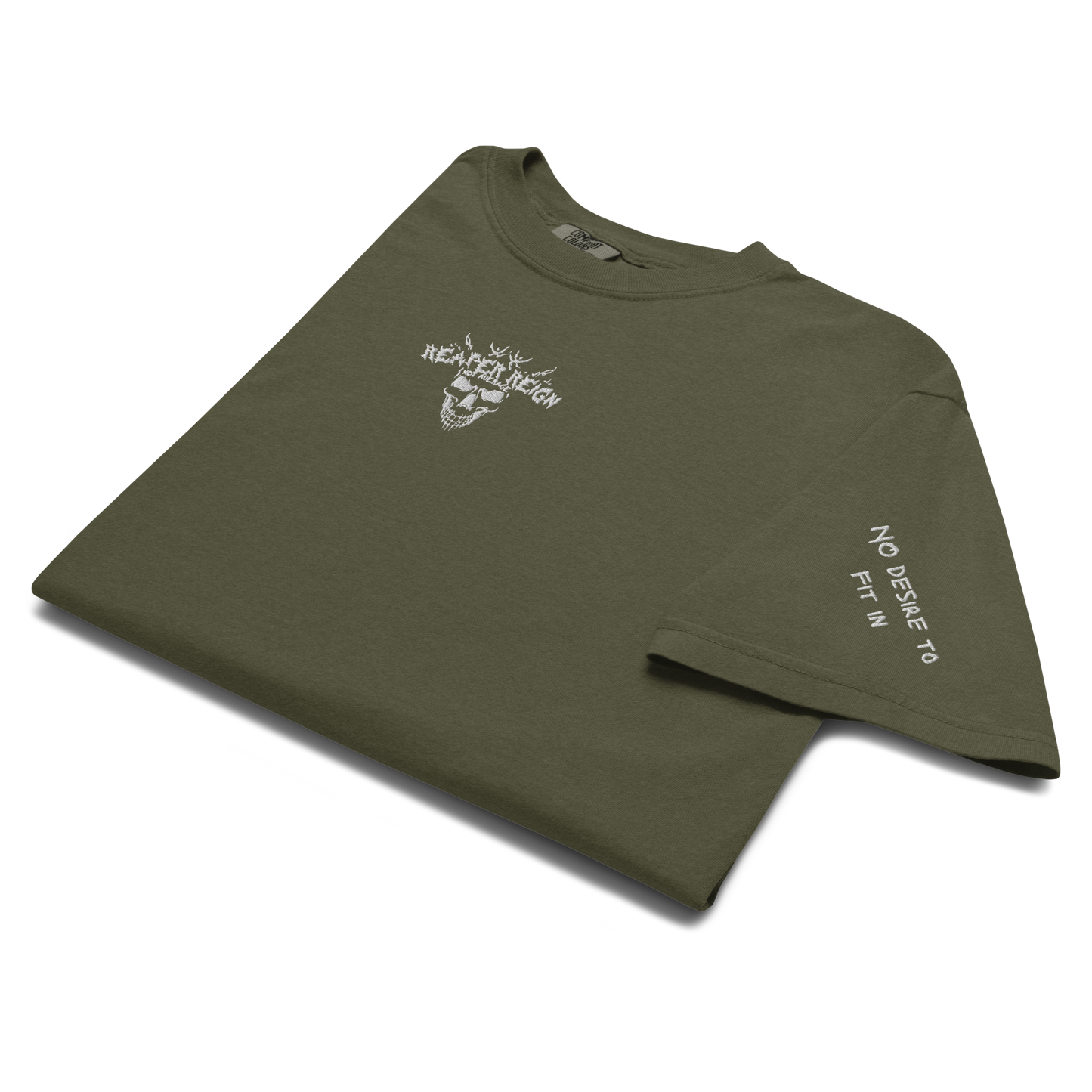 Unisex garment-dyed Graphic heavyweight t-shirt