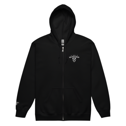 Unisex full zip hoodie