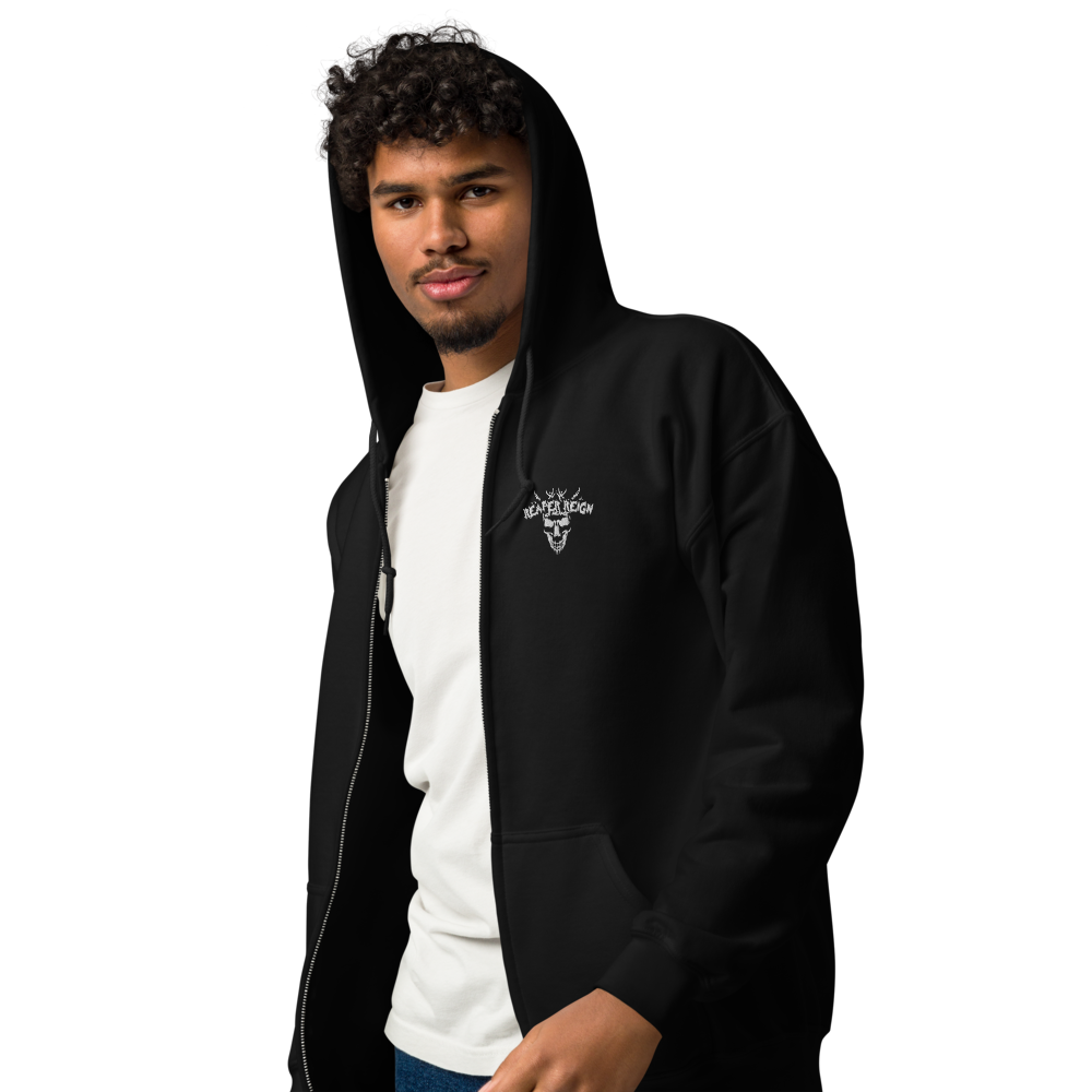 Unisex full zip hoodie