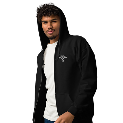 Unisex full zip hoodie