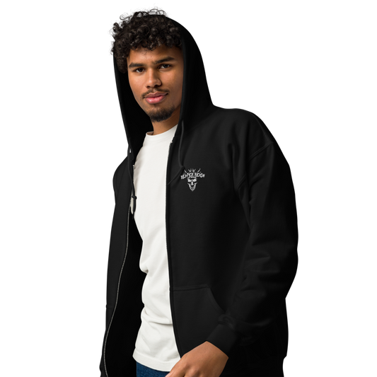 Unisex full zip hoodie